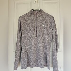 Under Armour Heathered Purple Quarter-Zip Top
